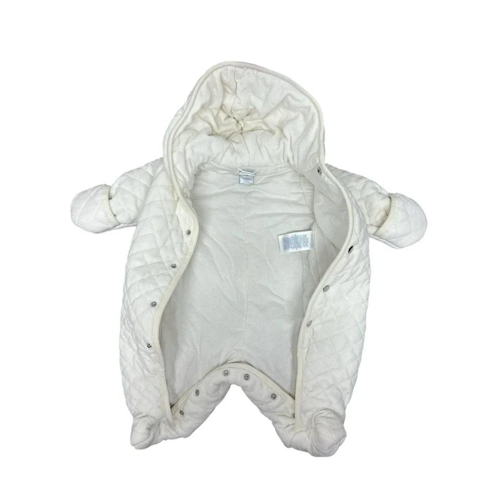 Polo Ralph Lauren Infant Quilted Cream Bunting‎ Snowsuit – Size 3M